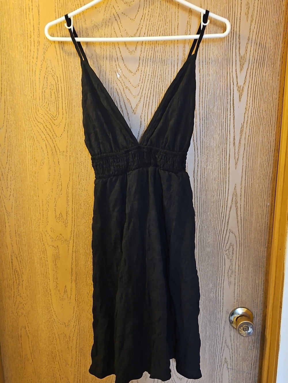 SHEIN Black V-Neck Summer Dress